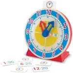 Melissa & Doug Wooden Turn & Tell Clock