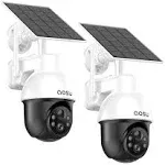 AOSU 3K/5MP Solar Security Cameras Outdoor Wireless 360-Degree 2K Wireless Camera