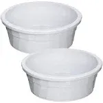 Van Ness Plastics Heavyweight Crock Dish Grey 106-oz Jumbo 2 Pack