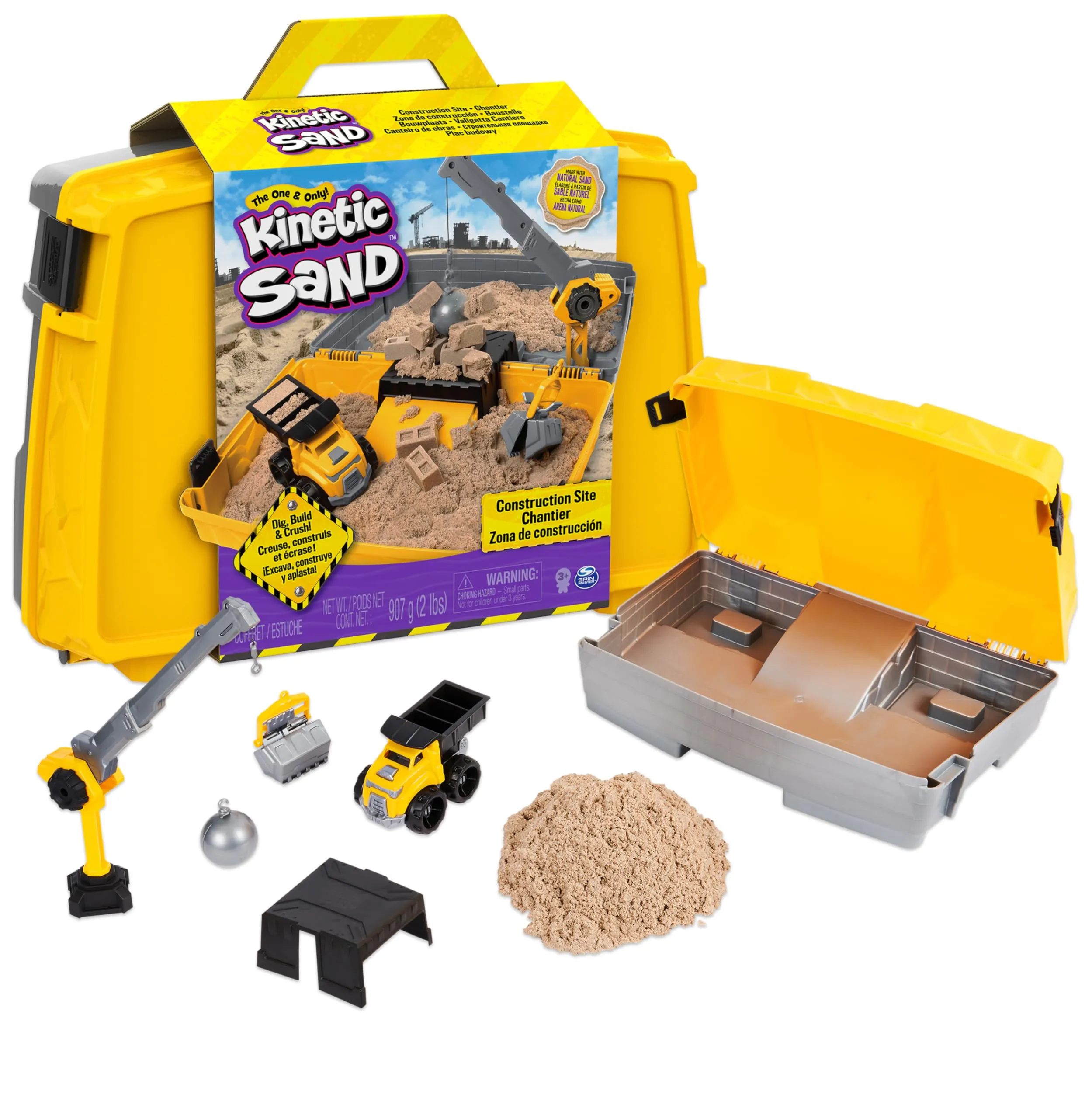 Kinetic Sand Construction Site Folding Sandbox