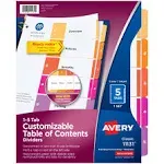 Avery Customizable Ready Index Multicolor Dividers