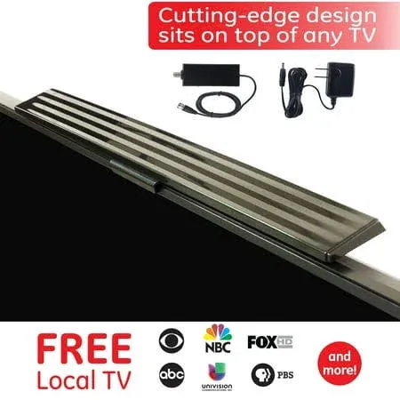 Digital TV Antenna，Indoor HDTV antenna, 55 miles range