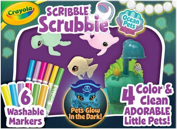 Crayola Scribble Scrubbie Glow Lagoon Pets