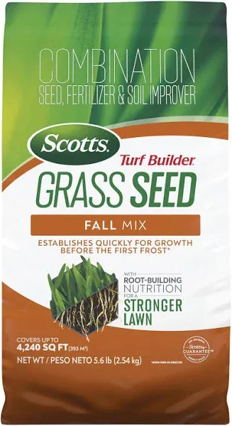 Scotts 18290 Turf Builder Grass Seed Fall Mix, 15 Lbs