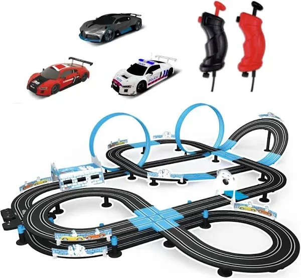 AGM Mastech Slot Car Race Track Set