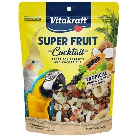 Fresh Super Fruit Cocktail - Tropical Parrot Fruit Blend - Parrot and Parakee...