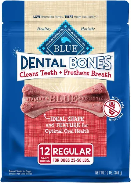 BLUE Bones Small Size Dental Dog Chews - 12oz