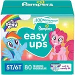 Pampers Easy Ups Girls Training Pants My Little Pony, Size 5t-6t, 80 ct (Select for More options)