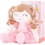 Dolls Baby Girl Gifts Soft Plush Doll Pink Crown Princess 14&#034;