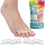 ZenToes Hammer Toe Straightener and Corrector 4 Pack Soft Gel Crests Splints