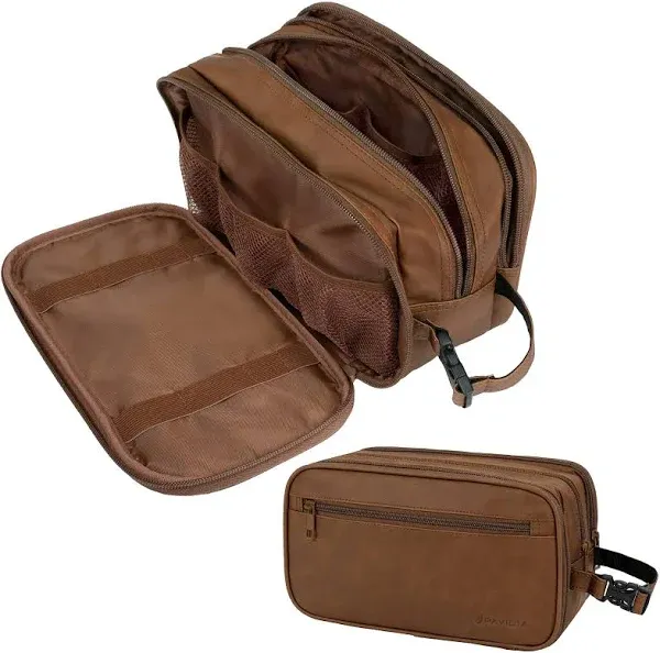 PAVILIA Men's Travel Toiletry Bag