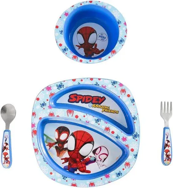 The First Years Spidey and His Amazing Friends Toddler Dinnerware Set