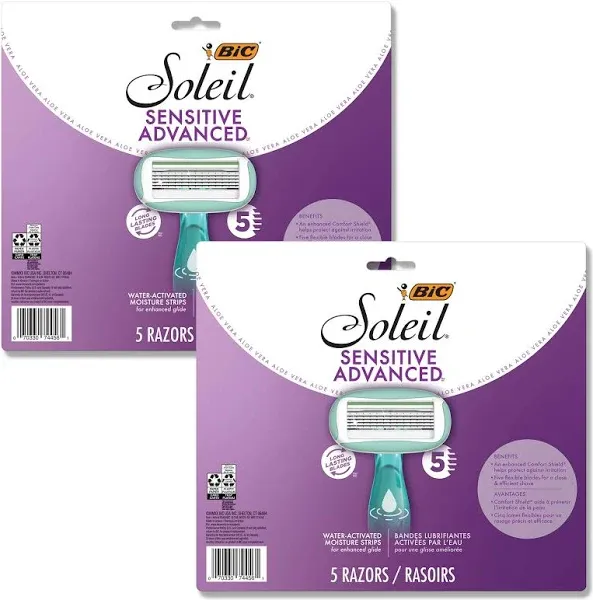 BIC Soleil Sensitive Advanced Women's Disposable Razors