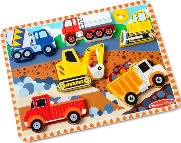 Melissa & Doug Construction Chunky Puzzle