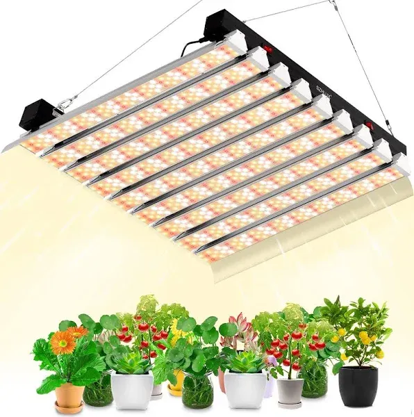 SZHLUX 400W LED Grow Light 4×4ft Coverage with Double Switches, Full Spectr