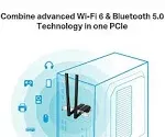 TP Link Archer TX50E AX3000 Wi-Fi 6 Bluetooth 5.0 PCI Express