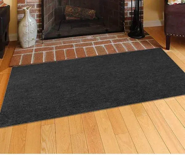 Fire Resistant Fireplace Hearth Rug Rectangular Hearth Pad Fireproof Rugs for...