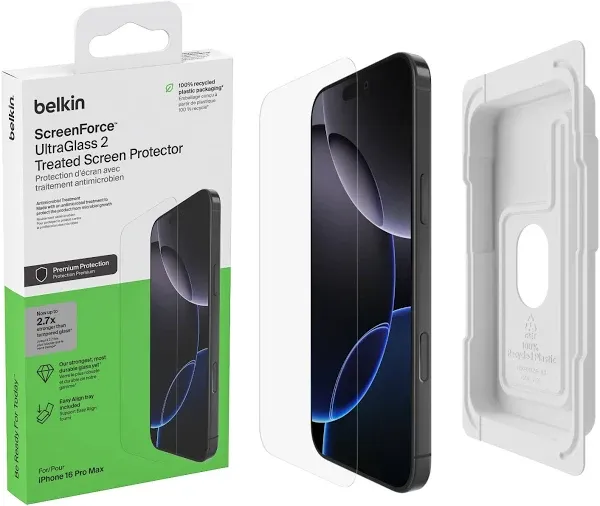 Belkin ScreenForce UltraGlass 2 Treated Screen Protector iPhone Pro