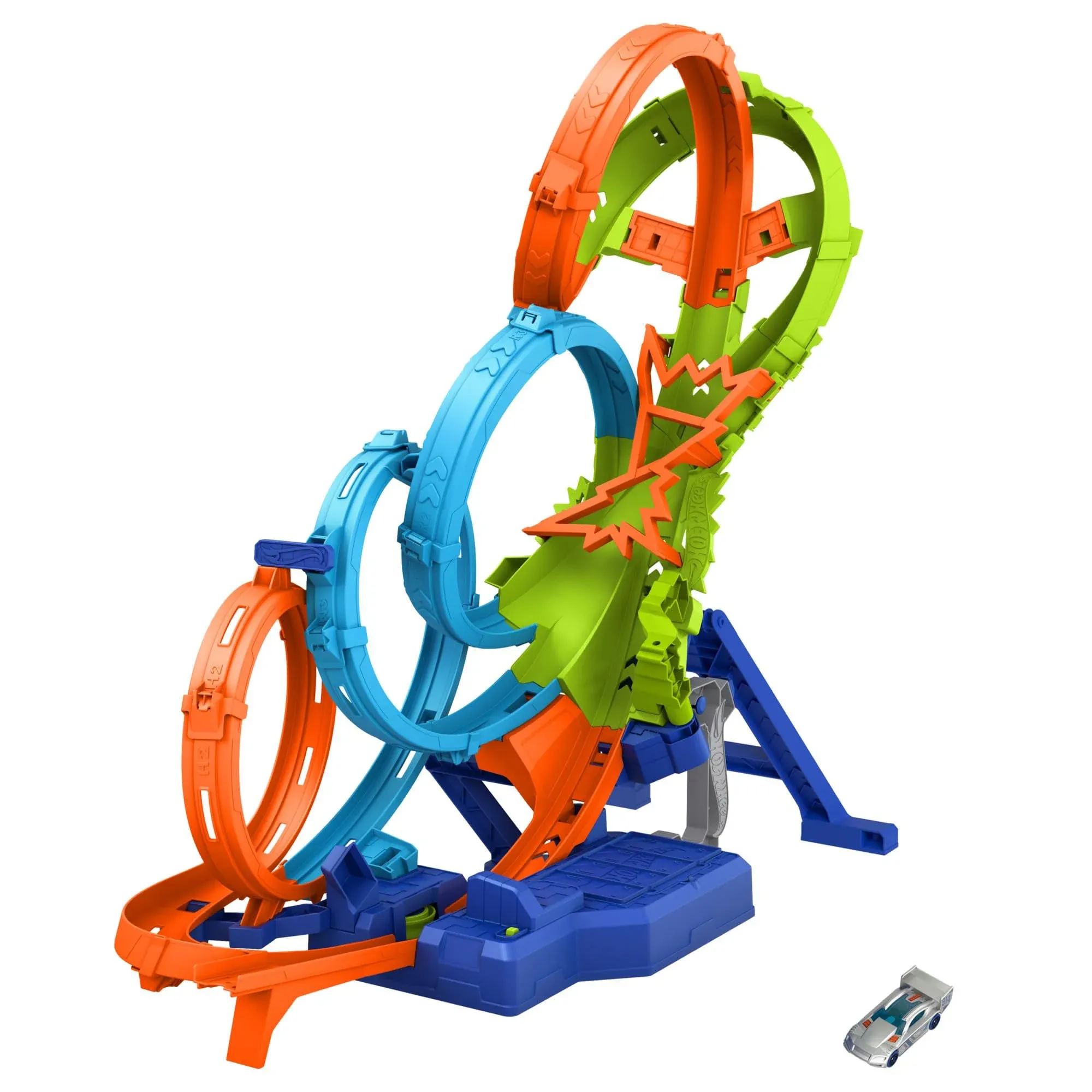 Hot Wheels Action 4-Loop Crash Out Track Set