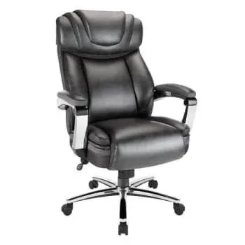 Realspace Axton Big & Tall High-Back Bonded Leather Chair