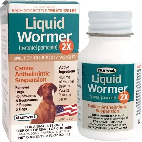 Durvet - 2x Liquid Wormer 2 oz