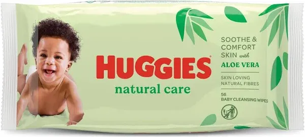 Baby Wipes Huggies Natural Care with Aloe Vera