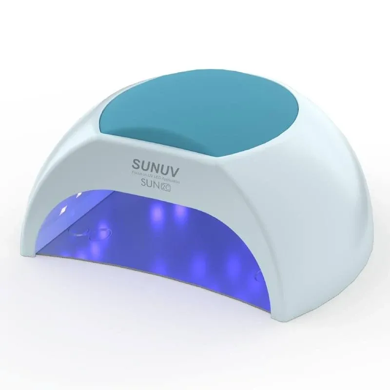 Sunuv SUN2C 48W UV Light for Nails,UV LED Nail Lamp with 4 Timer Settings,LED Nail Light Compatible with All Gel Types, Quick Drying Nail Dryer Blue