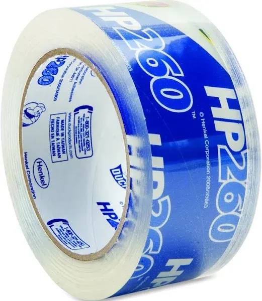 Duck HP260 Packing Tape 1.88" x 60yds 3" Core Clear 36/Pack 1288647