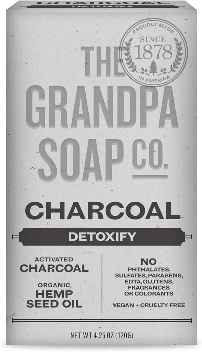 The Grandpa Soap Co. Grandpas Soap Bar Charcoal