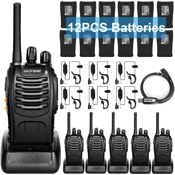 2 Baofeng BF 88E Walkie Long Two Way Radio