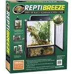 Zoo Med ReptiBreeze Open Air Aluminum Screen Black Cage - Small