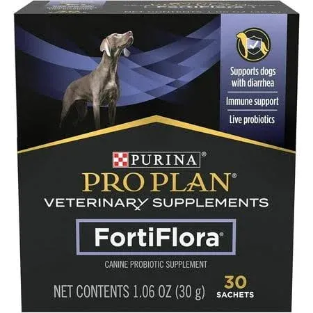 BRAND NEW Purina Pro Plan Dog FortiFlora Probiotic Supplement 60 Sachets 11/25