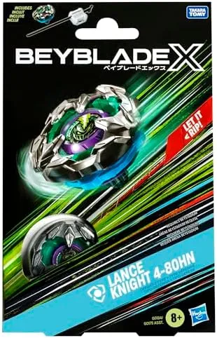 BEYBLADE X Lance Knight 4-80HN Starter Pack Set with Defense Type Right-Spinning