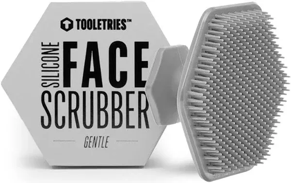 - Men&#039;S Face Scrubber - Silicone Facial Cleansing Brush, Gentle Exfoliator Pad &amp;