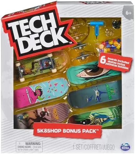 Tech Deck Toy Machine Sk8shop Fingerboard Bonus Pack