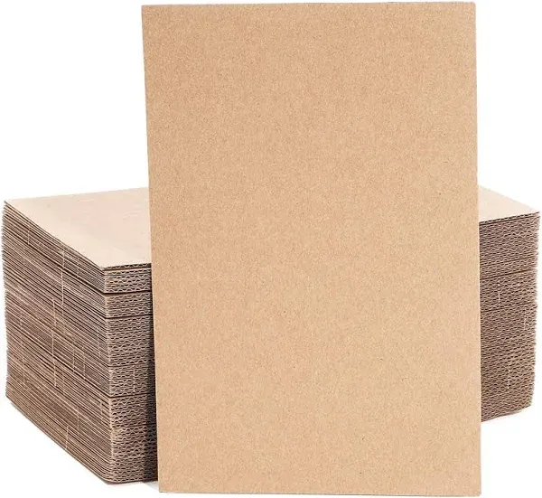 50 Pack Corrugated Cardboard Sheets