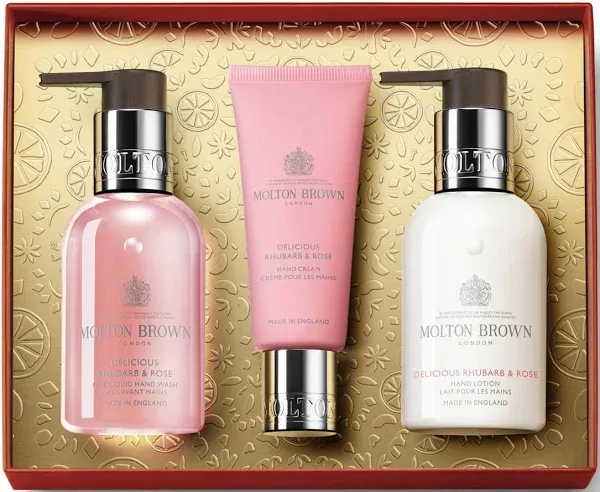 Molton Brown Delicious Rhubarb & Rose Hand Care Gift Set