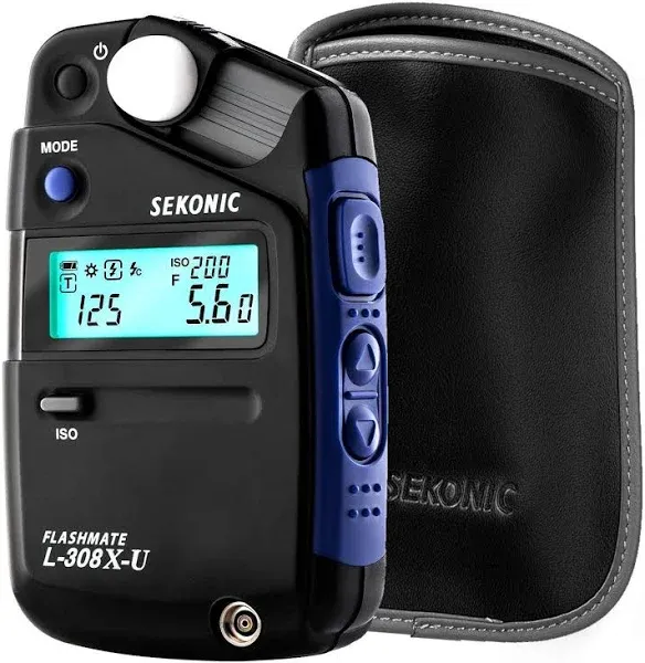 Sekonic L-308X-U Flashmate Light Meter with Deluxe case