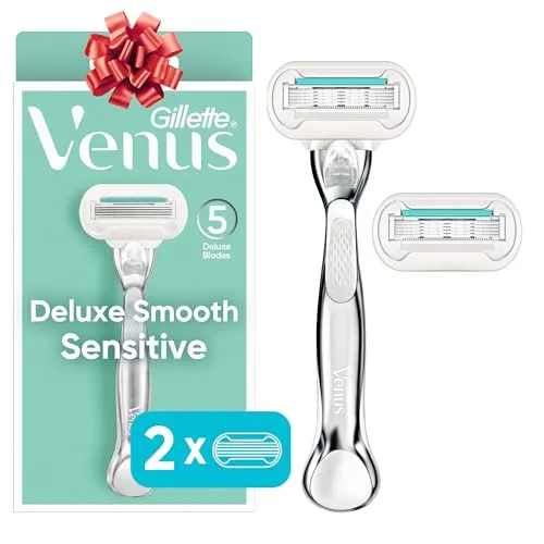 Gillette Venus Deluxe Smooth Sensitive Razor & Cartridges