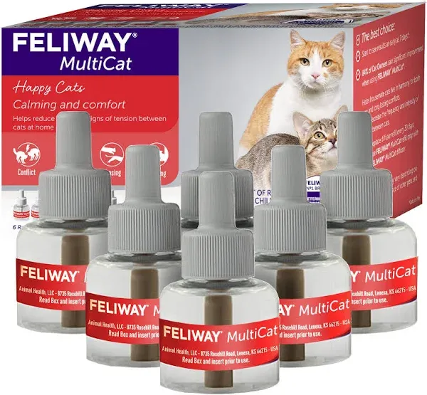 Feliway MultiCat Diffuser Refill - 2 Pack (48ml Each)