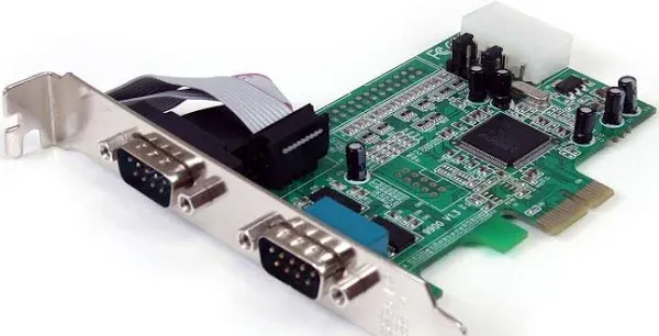 StarTech.com 2-Port PCI Express RS232 Serial Adapter Card