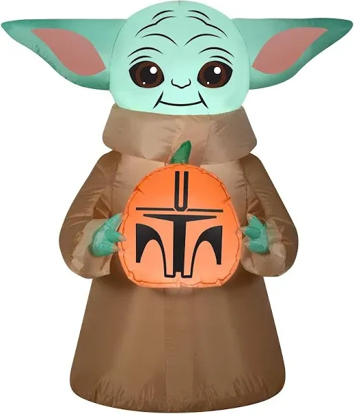 Gemmy Industries Star Wars The Child & Pumpkin Airblown Inflatable