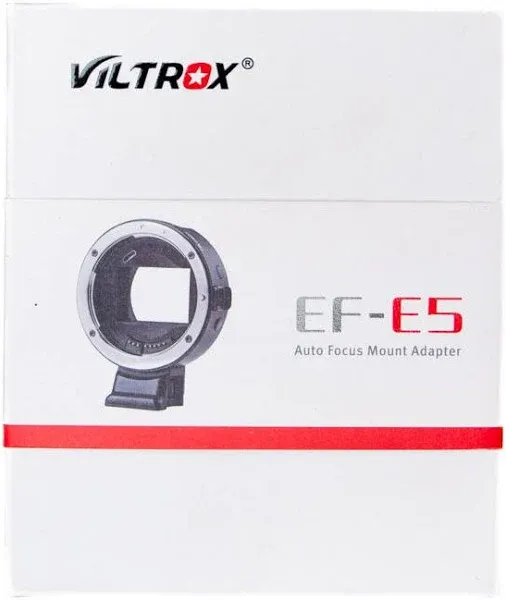 EF-E 5th Lens Adapter, VILTROX Auto-Focus EF to E5 Mount Lens Adapter Ring Lens Converter Control Ring Compatible with Canon EF/EF-S Lens to Sony E Mount Camera A7/A7R/A7S/A7M/A6500/A6400/A6000