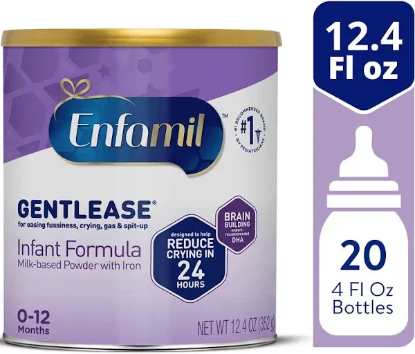 Enfamil Gentlease Infant Formula Milk-Based Powder With Iron (12.4 oz)