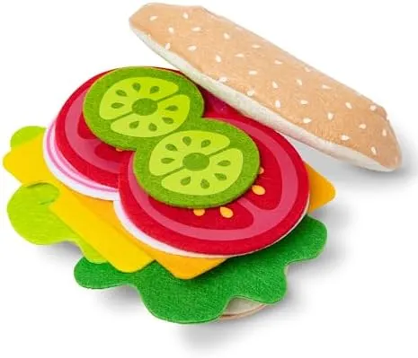 Felt Food Sandwich Set, Ages 3 to 7 Years Old, 33 Pieces