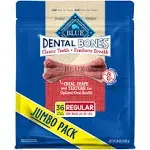 36 count New Dental Bones All Natural Rawhide-Free Regular Dental Dog Treats