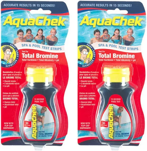 AquaChek 521253-02 Red Total Bromine Test Strips