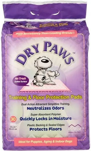 Midwest Dry Paws Training Pads - 100 Pack