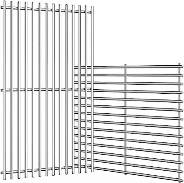 Uniflasy 17 Inches Stainless Steel Cooking Grid Grates Replacement for Charbr...