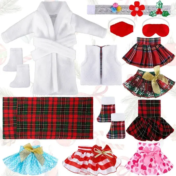 14 Pieces Christmas Elf on Clothes Elf Accessories Christmas Elves Cute Style